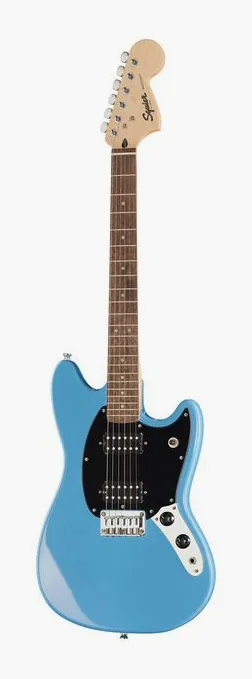 Squier Sonic Mustang HH California BL visto di fronte