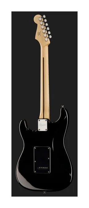 Squier Sonic Strat HSS Black, manico e tastiera visti di lato