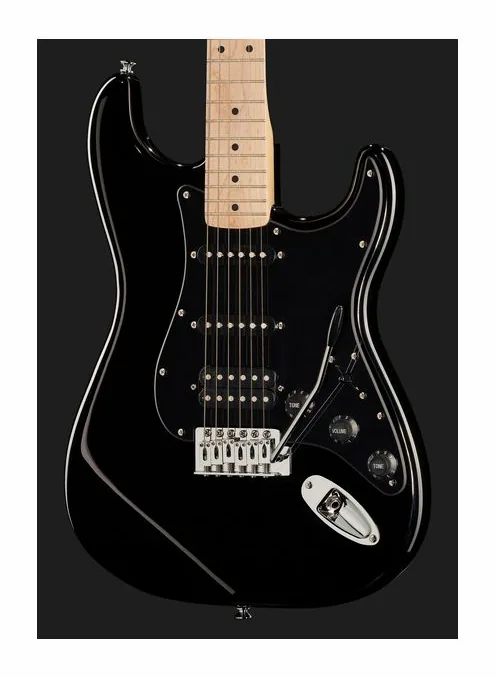 Squier Sonic Strat HSS Black, capotasto e prime posizioni della tastiera