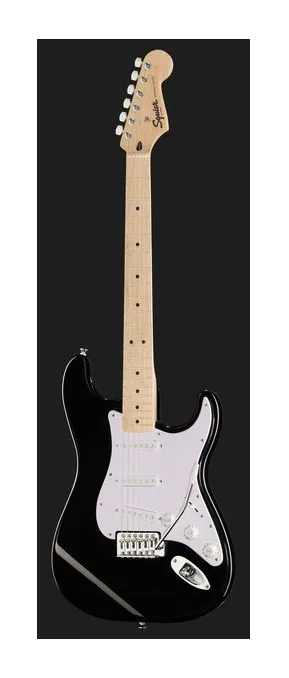 Squier Sonic Strat MN Black, manico e tastiera visti di lato