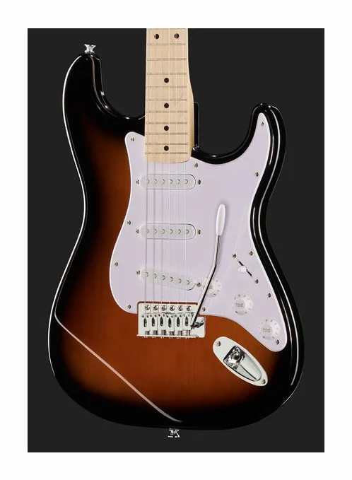 Squier Sonic Strat MN 2TSB, paletta con meccaniche e logo