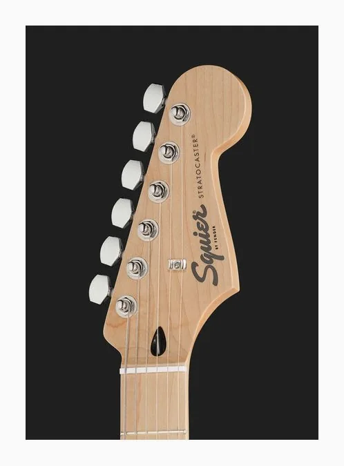 Squier Sonic Strat HSS MN MNB, paletta con meccaniche e logo