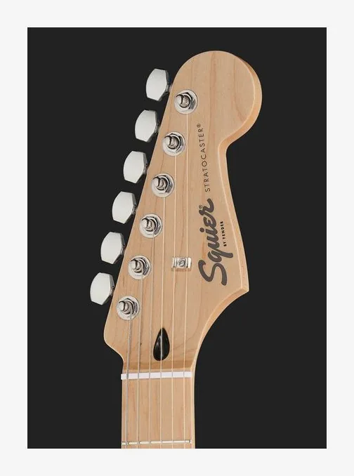 Squier Sonic Strat HT H MN SNB, capotasto e prime posizioni della tastiera
