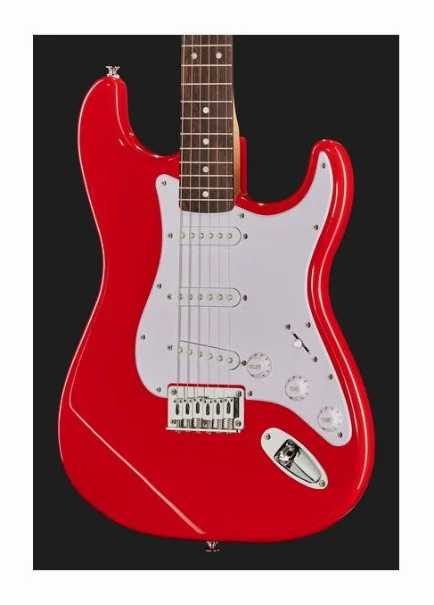 Squier Sonic Strat HT Torino Red, vista posteriore del corpo