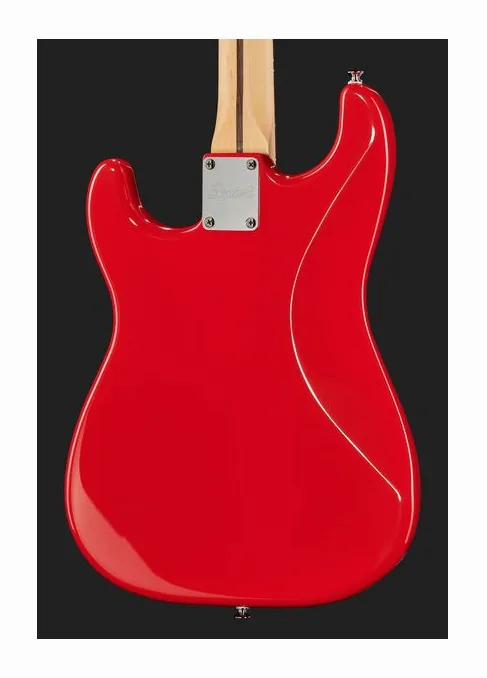 Squier Sonic Strat HT Torino Red, manico e tastiera visti di lato