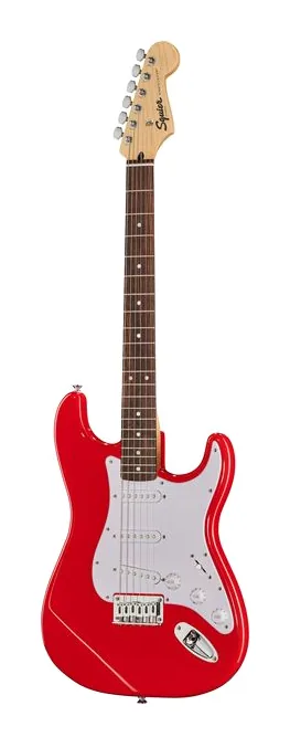 Squier Sonic Strat HT Torino Red visto di fronte