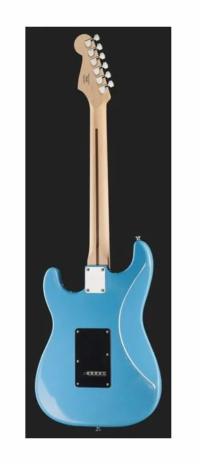 Squier Sonic Strat LRL California BL, curve del body viste dall'alto