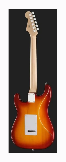 Squier Sonic Strat LRL WPG SSB, manico e tastiera visti di lato