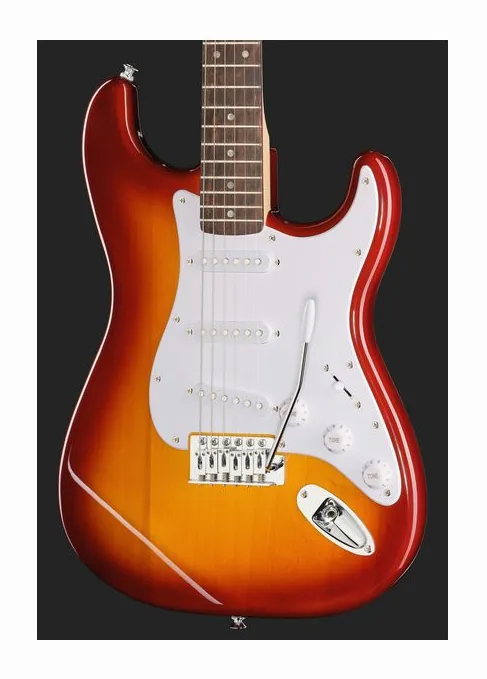 Squier Sonic Strat LRL WPG SSB, capotasto e prime posizioni della tastiera