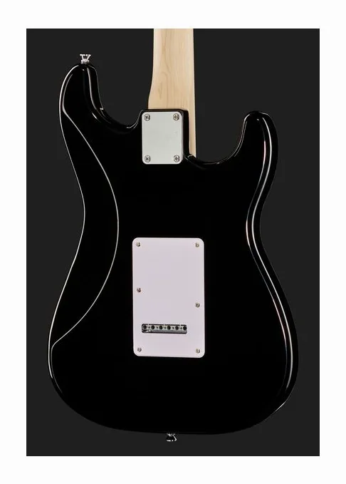 Squier Sonic Strat MN LH Black, capotasto e prime posizioni della tastiera