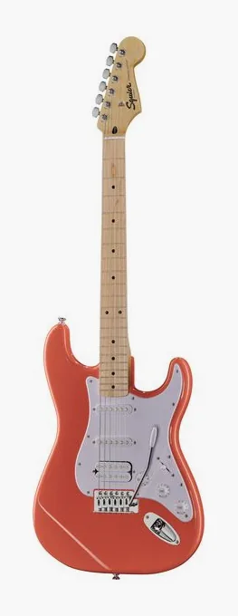 Squier Sonic Strat HSS TCoral visto di fronte