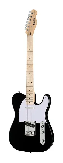 Squier Sonic Tele MN Black visto di fronte
