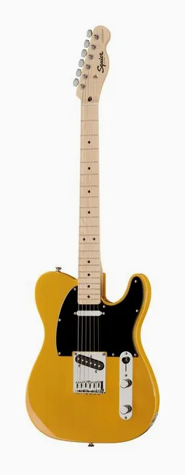 Squier Sonic Tele MN ButterscotchB in primo piano frontale