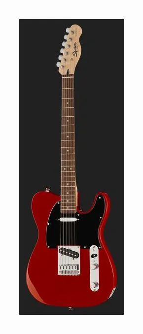Squier Sonic Tele LRL Torino Red, curve del body viste dall'alto