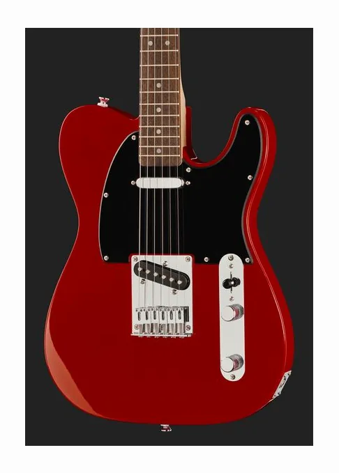 Squier Sonic Tele LRL Torino Red, curve del body viste dall'alto