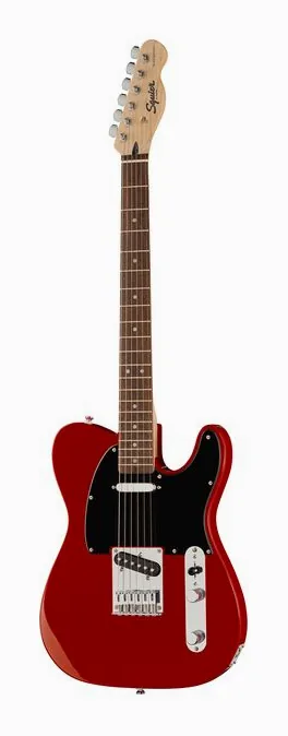 Squier Sonic Tele LRL Torino Red visto di fronte