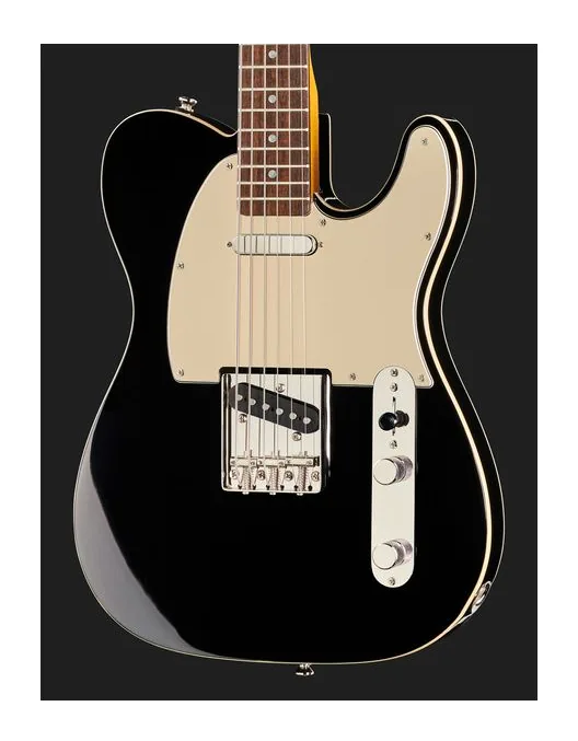 Squier Tele Custom Baritone BK, manico e tastiera visti di lato