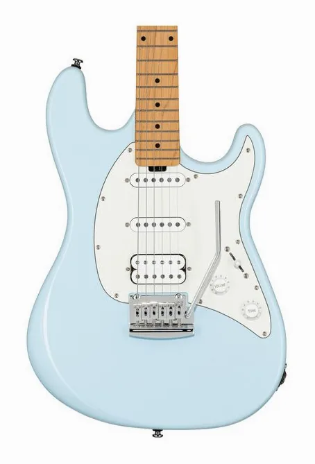 Sterling by Music Man CT30CHSS Daphne Blue, vista posteriore del corpo