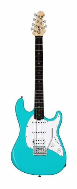 Sterling by Music Man Cutlass CT20HSS Electric Blue in primo piano frontale