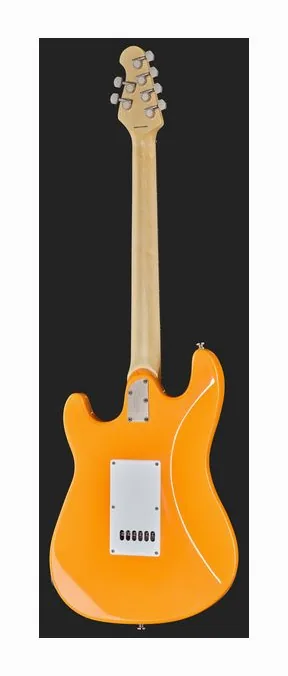 Sterling by Music Man Cutlass CT20HSS Sunrise Orange, vista posteriore del corpo