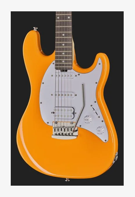 Sterling by Music Man Cutlass CT20HSS Sunrise Orange, vista posteriore del corpo