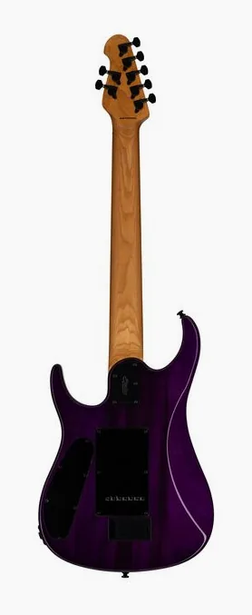 Sterling by Music Man JP157DFM Purple Nebula, pickup e manopole dei controlli