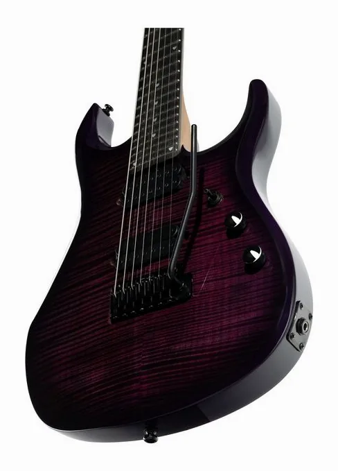 Sterling by Music Man JP157DFM Purple Nebula, profilo laterale del corpo