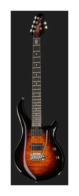Sterling by Music Man Majesty 200XFM Tiger Eye, profilo laterale del corpo