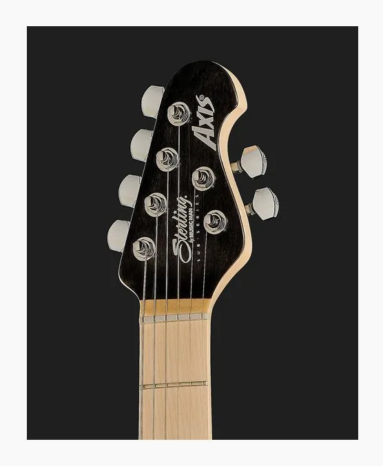 Sterling by Music Man S.U.B. Axis AX3 Trans Black, profilo laterale del corpo