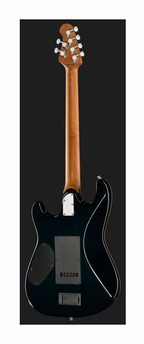 Sterling by Music Man Sabre Deep Blue Burst, curve del body viste dall'alto