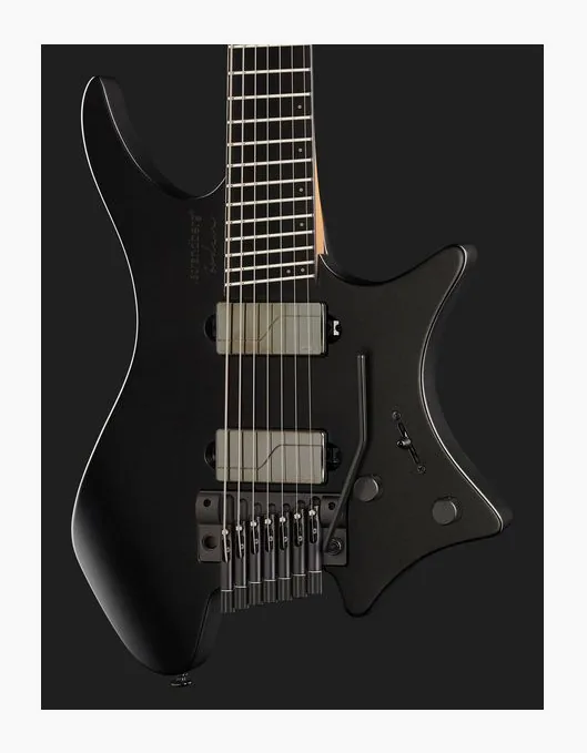 Strandberg Boden Metal NX 7 Tremolo BK, corpo e verniciatura in primo piano