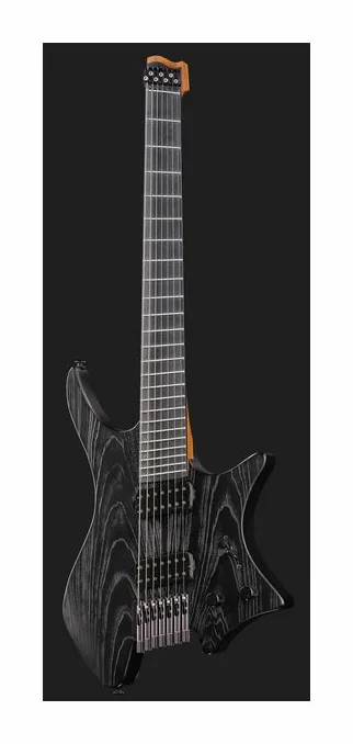 Strandberg Singularity NX 7 Pitch Black, manico e tastiera visti di lato