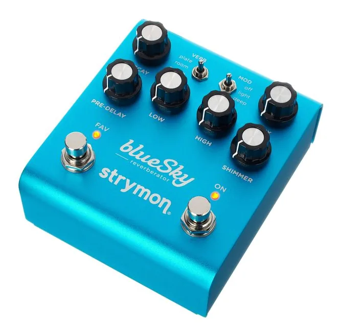 Strymon Bluesky V2, grafica del pannello superiore