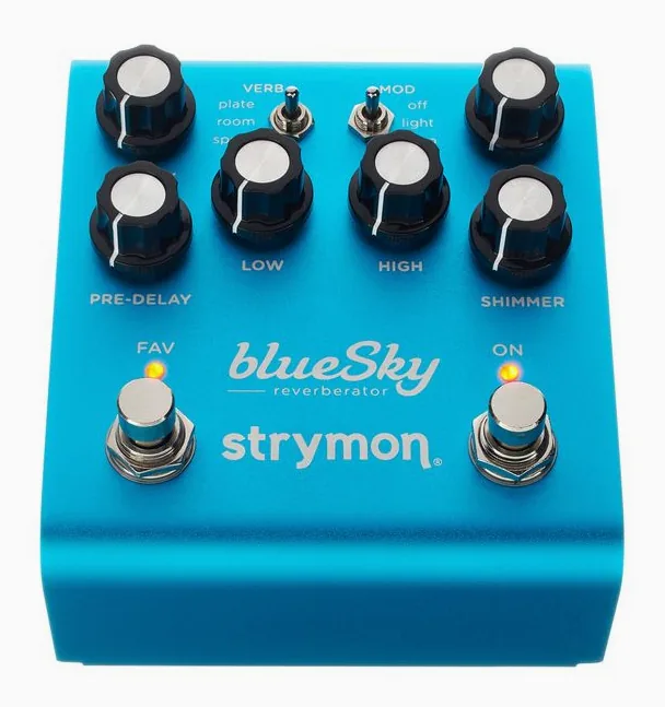 Strymon Bluesky V2, led e interruttore a pedale