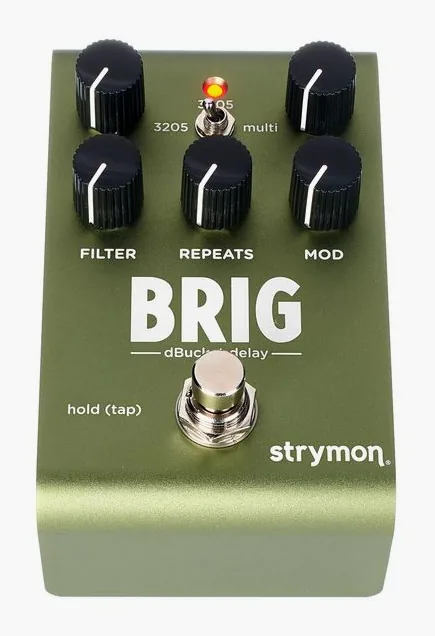 Strymon Brig Delay, connettori sul retro dell'unita