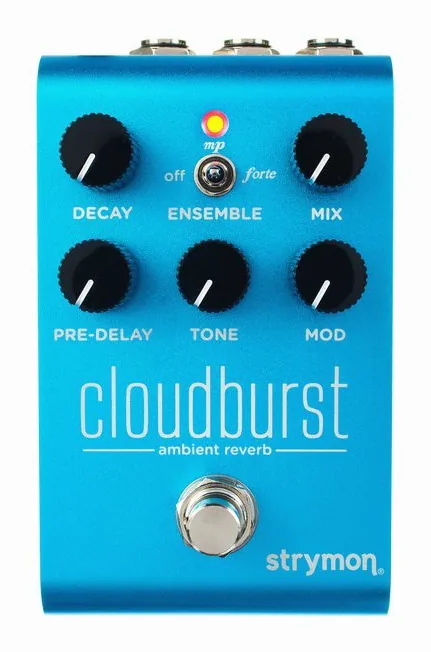 Strymon Cloudburst Reverb, connettori sul retro dell'unita