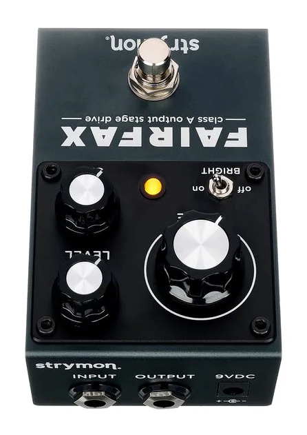 Strymon Fairfax Preamp, pannello dei controlli in primo piano