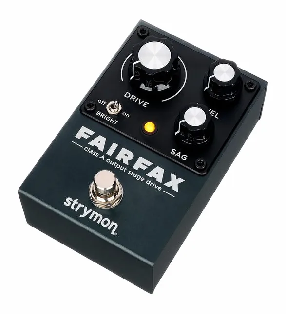 Strymon Fairfax Preamp inquadrato di fronte su sfondo neutro
