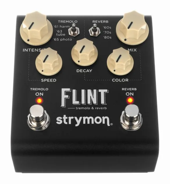 Strymon Flint V2, manopole viste dall'alto