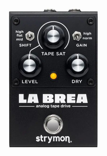 Strymon La Brea Analog Tape Drive, grafica del pannello superiore