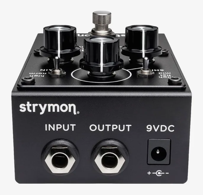 Strymon La Brea Analog Tape Drive, manopole viste dall'alto