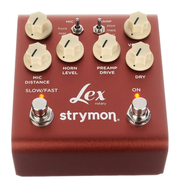 Strymon Lex V2, grafica del pannello superiore