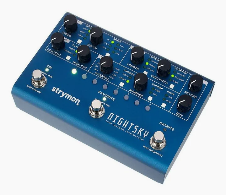 Strymon Nightsky Reverb, ingressi e uscite laterali
