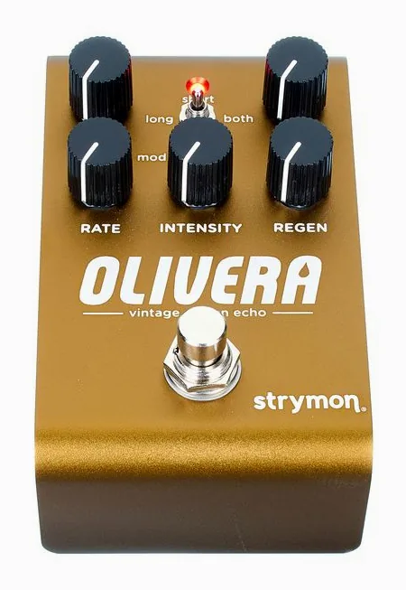 Strymon Olivera Delay, grafica del pannello superiore