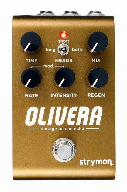 Strymon Olivera Delay, grafica del pannello superiore