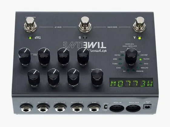 Strymon Timeline, connettori sul retro dell'unita