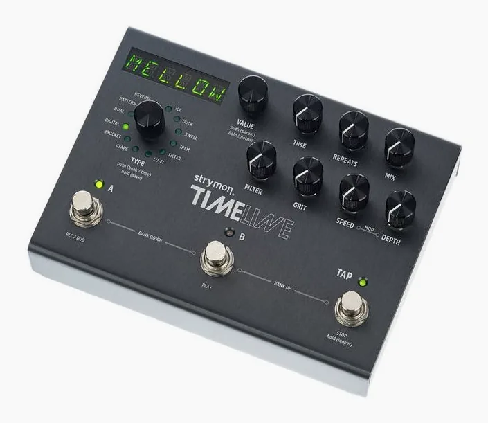 Strymon Timeline in primo piano frontale