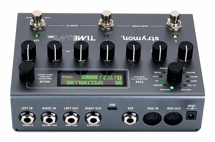 Strymon TimeLine MX Multi Delay, footswitch in primo piano