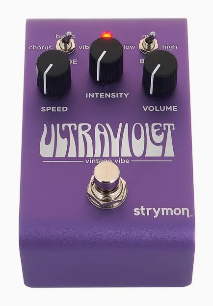 Strymon Ultraviolet Univibe, manopole viste dall'alto