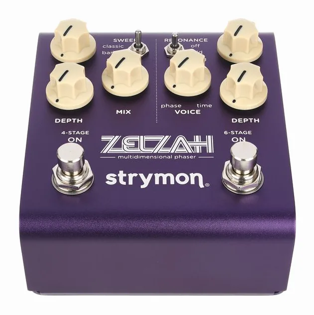 Strymon ZelZah Dual Phaser, manopole viste dall'alto